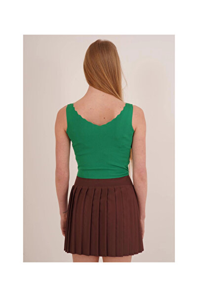 Cotton Mood 23256336 Knitwear Ladder Collar Athlete GREEN