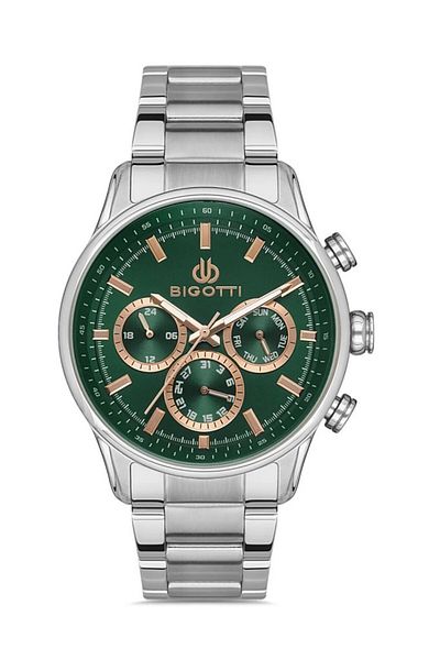 Bigotti Bg.1.10391.2 Green Dial Metal Men's Wristwatch