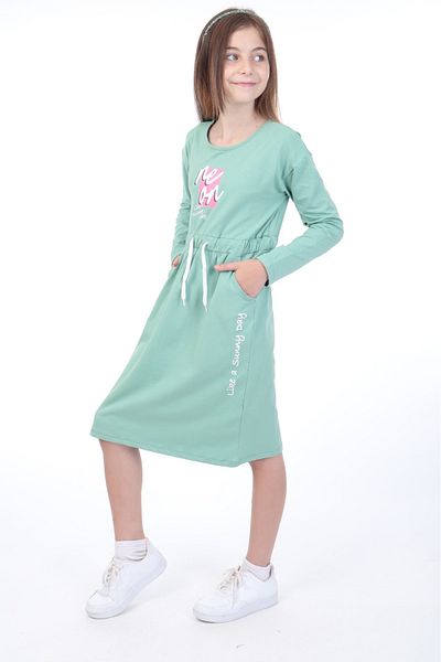 Toontoy Girl's Neon Printed Dress