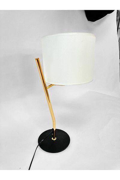 Living Black/gold table lamp, 55 cm