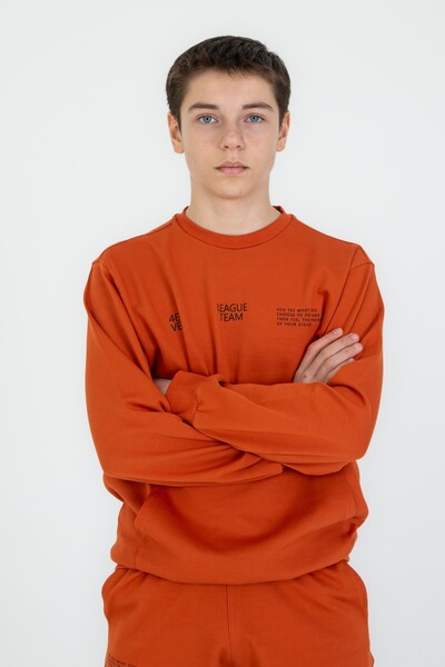 Black One Crew Neck Basic Bottom Top Tracksuit Set