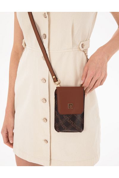 Pierre Cardin Brown Phone Bag 50305560 -Vr029