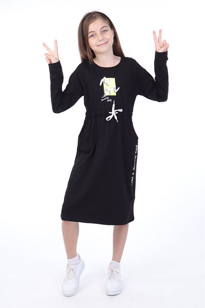 Toontoy Girl's Neon Printed Dress