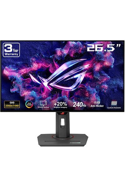 ASUS ROG Strix 27” 1440P OLED Gaming Monitor (XG27AQDMG) - QHD, Glossy OLED, 240Hz, 0.03ms, Custom