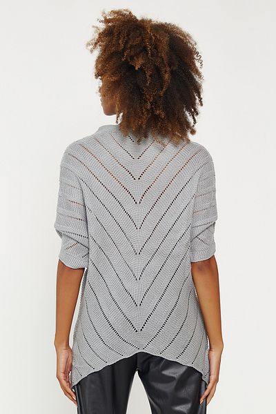 Hopoi Women's Openwork Asymmetrical Sweater