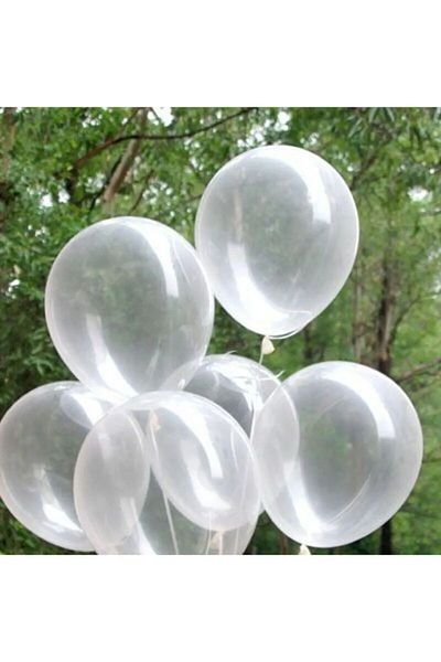 AyfaStore Pastel Transparent Balloon (30 cm Diameter) 30 Pieces