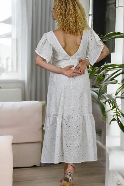 yagmurberen ROCHIE BRODE CU MANECĂ SCURTĂ, CU MODUL OCHI DE PĂSĂRĂ