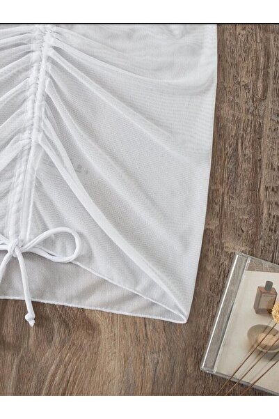 DRESSY CL Μπικίνι με ρυθμιζόμενο κορδόνι από τούλι με κορδόνι Pareo-Beach