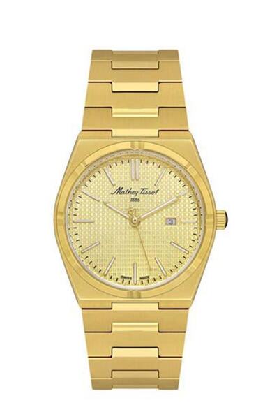 Mathey-Tissot Mathey Tissot D117pdı Swiss Made Safir Çizilmez Cam Altın Erkek...