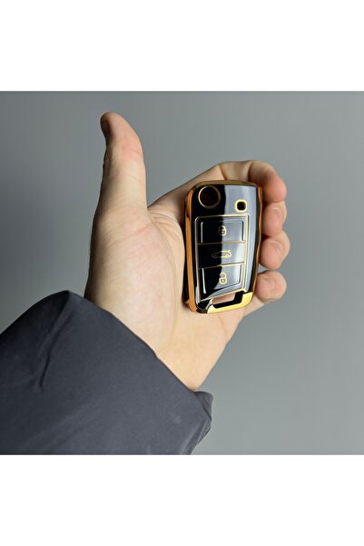 LUXE AKSESUAR Volkswagen- Skoda- Seat MQB 3 Προστατευτικό κάλυμμα κλειδιού με...