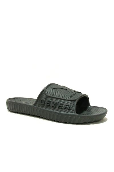 GEZER Smoked Gray Single Band Anatomical Comfort Slippers