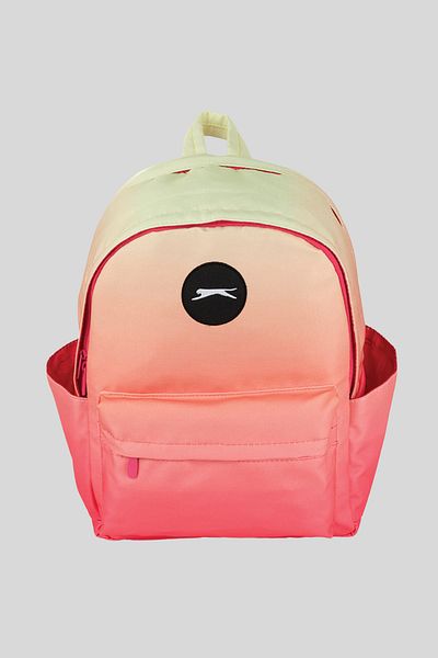 Slazenger Rucsac de școală cu fermoar cu mai multe compartimente, imprimat pentru copii