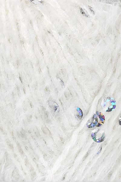 La Mia Yarn La Mia Club Paillettes Cream Πλεκτό Χέρι - 602