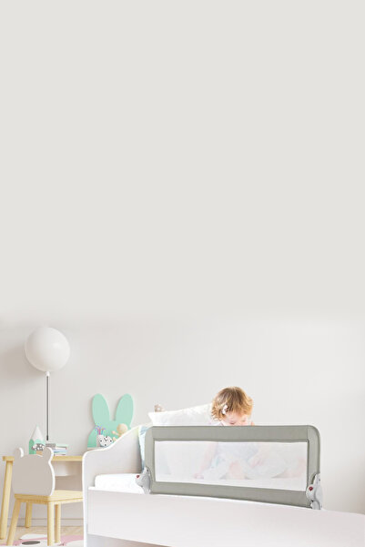 GUİMO 150cm Yatak Bariyeri Katlanır Baza Korkuluğu Gri Foldable Bed Rail Guar...