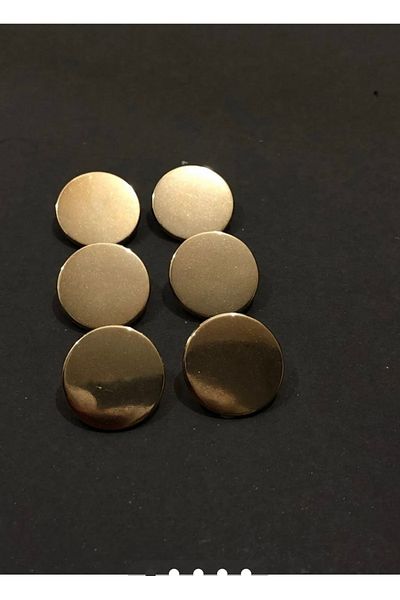 T.T Gold Pulmetal Money Model Trench Coat Coat Button 6 Pieces.