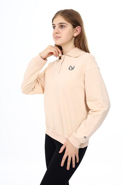 Toontoy Girl's Wreath Tnty Printed Sweatshirt