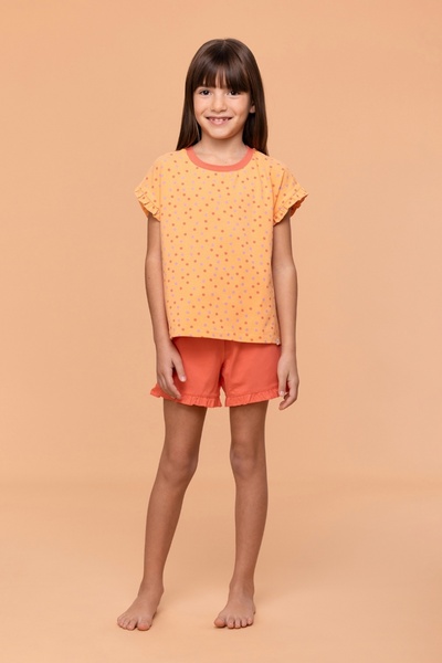 Woody Піжама для дівчаток 10-16 років - Ypc - 913-Помаранчева в крапочку