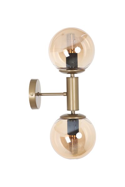 MŞ Aydınlatma Hector Antique 2 Honey Glass Sconce