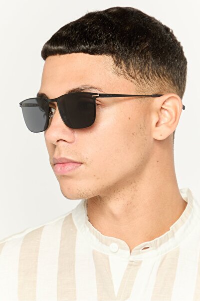 BOSS Pánské sluneční brýle BOSS 1246/S Square UV Protection, černé