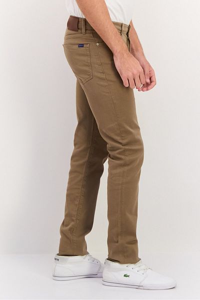 Gant Men Extra Slim Fit Plain Maxen Chino Pants, Taupe