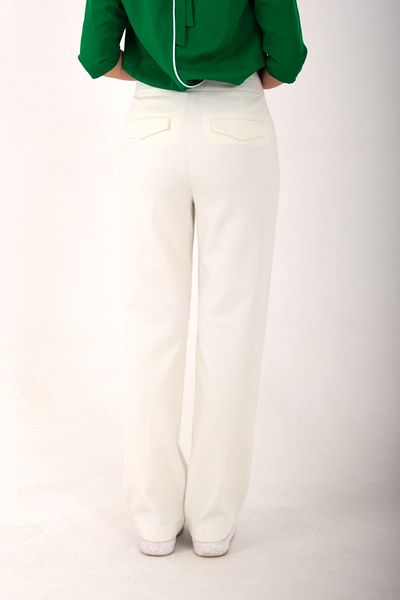 Blues Outlet Women's Palazzo White Trousers-White