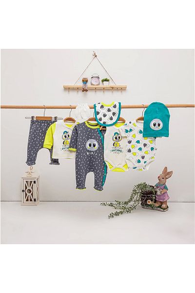İmaj Men's Tospik 8 Piece Newborn Hospital Discharge Set