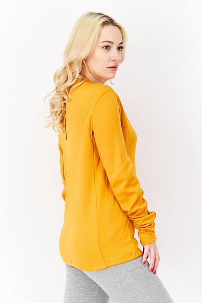 adidas Women Sportswear Fit Long Sleeve Training Top, Yellow