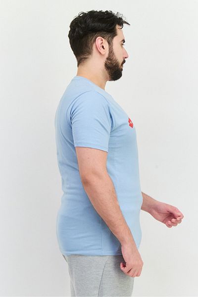 Lotto Men Sportswear Fit Short Sleeve Outdoor T-Shirts, Sky Blue