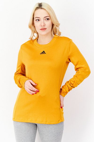 adidas Women Sportswear Fit Long Sleeve Training Top, Yellow