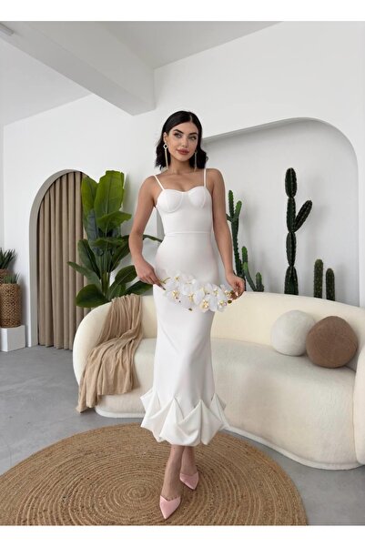 Kokosh moda Домінік Плісирована сукня середньої довжини