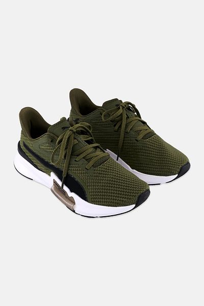 Puma Men Pwrframe Lace Up Training Shoes, Dark Green