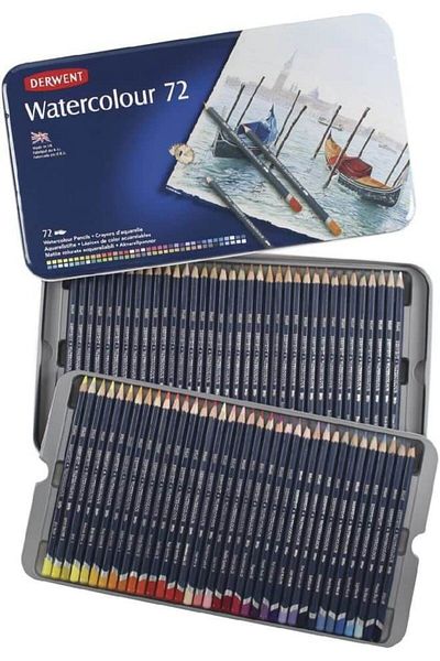 Derwent Watercolour Waterproof Pen Set of 72