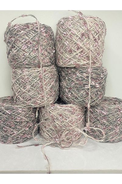 göçer Acrylic Cream Medium Gray Transition Rose Glitter Butterfly Visual Net 680 Gr