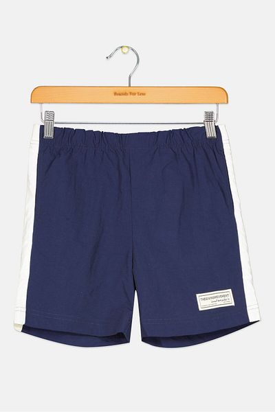 The Giving Movement Kids Girl Brand Logo Shorts, Navy