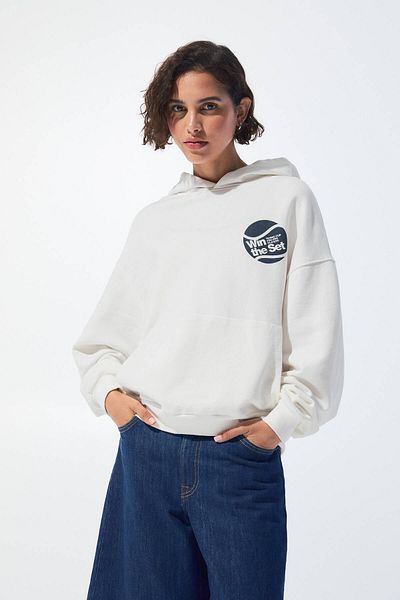 Pull & Bear Tennis graphic hoodie