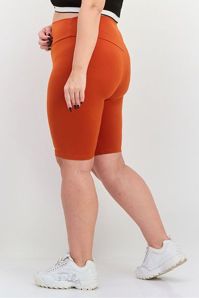 The Giving Movement Women Sportswear Fit Training Biker Shorts, Rust
