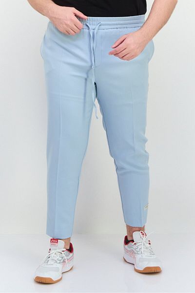 The Giving Movement Men Regular Fit Brand Logo Straight Leg Pant, Light Blue