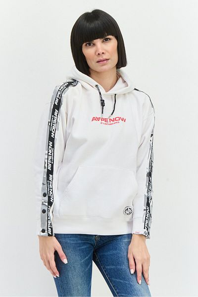 Aape By A Bathing Ape Women Brand Logo Long Sleeves Sweatshirt, White