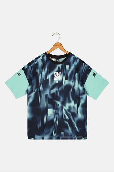 adidas Kids Boy Sportswear Short Sleeve Outdoor T-shirt, Mint