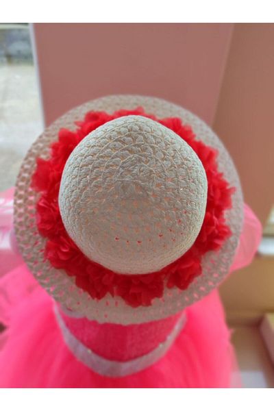 ABİYEKİDS Floral Girl Hat Trilby for 2/9 Years Aby206