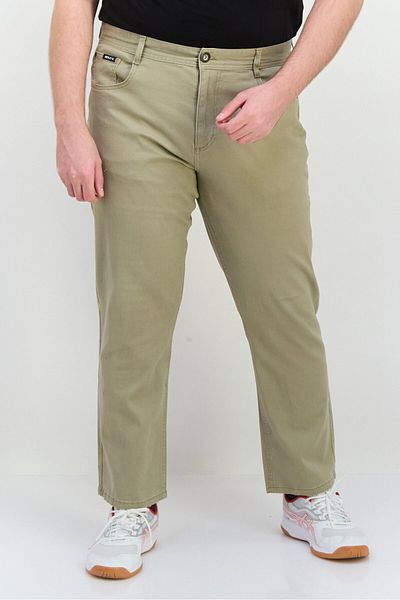 Henleys Men Regular Fit Solid Chino Pant, Stone