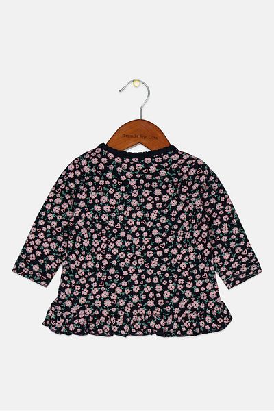 s.Oliver Toddlers Girl Long Sleeve Dot-Print Top, Pink
