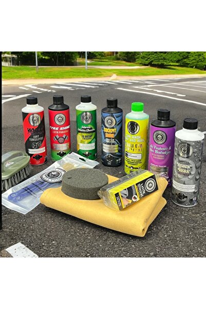 BELLA CAR CARE 13 lü Premium Oto Bakım Seti 50x70 Güderi Bez Fırça Araç Oto B...