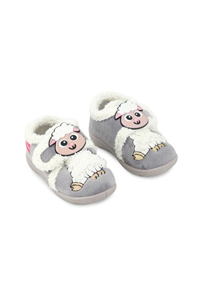 GEZER Kuzu Figürlü Kışlık Yumuşacık Ev pandufu