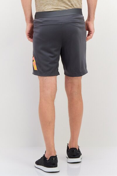 adidas شورت تدريب رجالي رياضي Fit 7 Inseam، رمادي