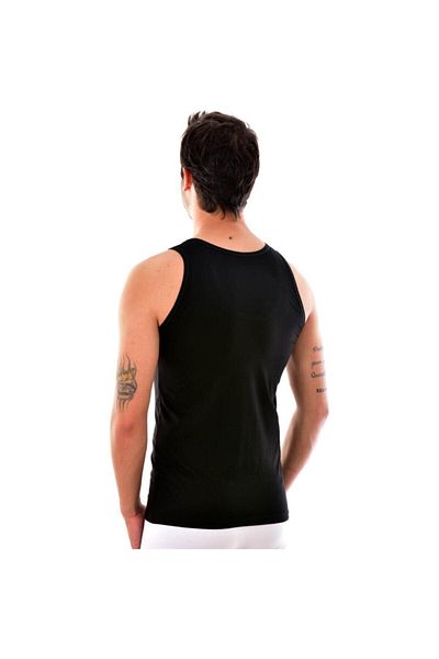 KEYAL Tutku Elit Men's Black 3 Pieces Elite 1201 Modal Elasthan Undershirt