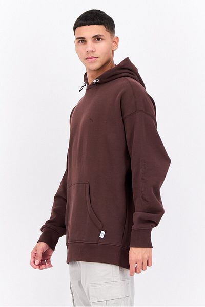 Puma x Select Men Sportswear Fit Embroidered Logo Sweatshirts, Brown