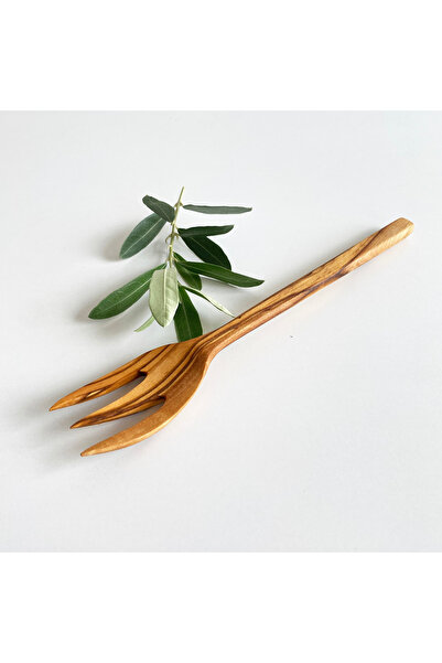 egedeneve شوكة حلوى الإفطار من شجرة الزيتون - مجموعة زيوس - شوكة خشبية صحية و...