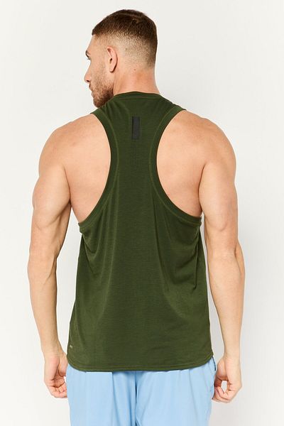 Puma Men Sportswear Fit Sleeveless Training T-Shirt, Dark Olive