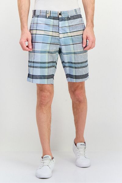 Tommy Hilfiger Men Relaxed Fit Allover Print Chino Shorts, Light Blue Combo
